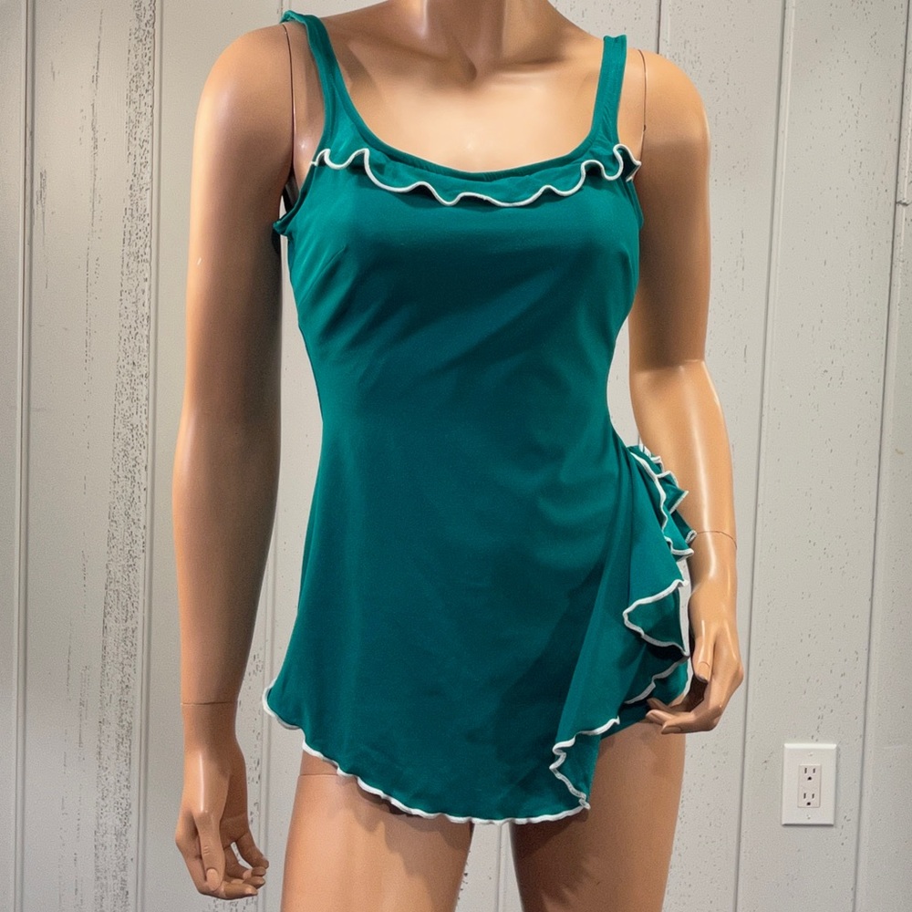*Sirena Women's  Emerald Green  Swim Dress Size 14